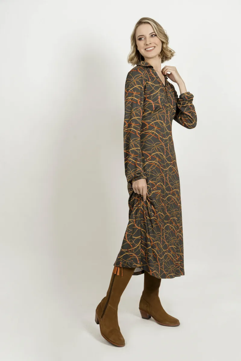 Hartwell Sally Dress - Green Chains-2